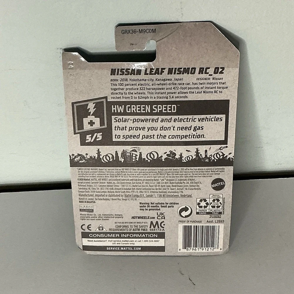 Hot Wheels HW Green Speed 5/5 Nissan‎ Leaf Nismo RC_02 217/250 Silver